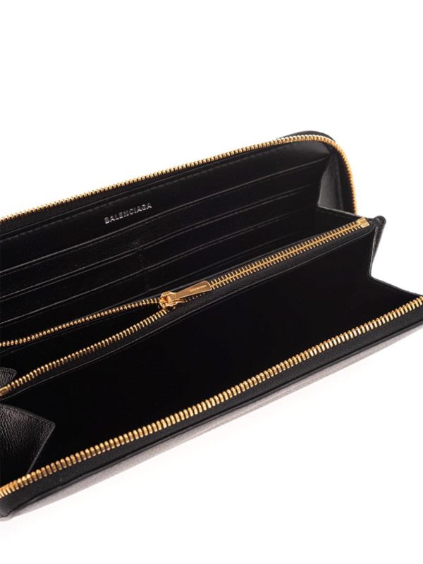 Continental wallet in black shop online: BALENCIAGA