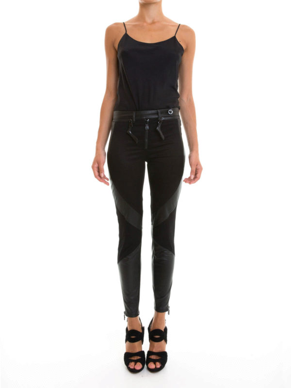 Vaqueros Pitillos Negros Para Mujer shop online: VERSACE