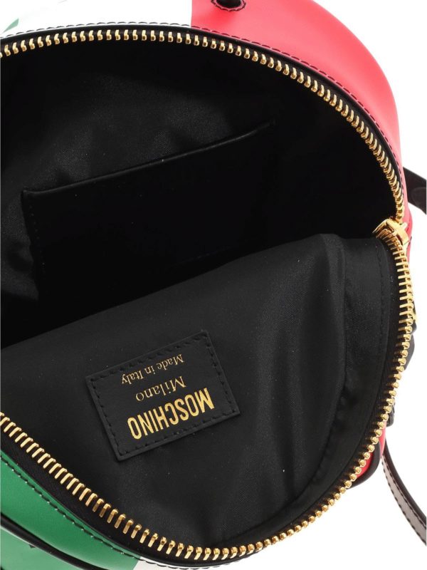 Contrasting prints multicolor backpack shop online: MOSCHINO