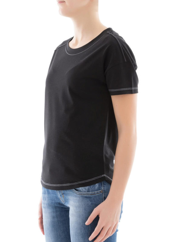 Contrasting stitchings T-shirt shop online: LOEWE