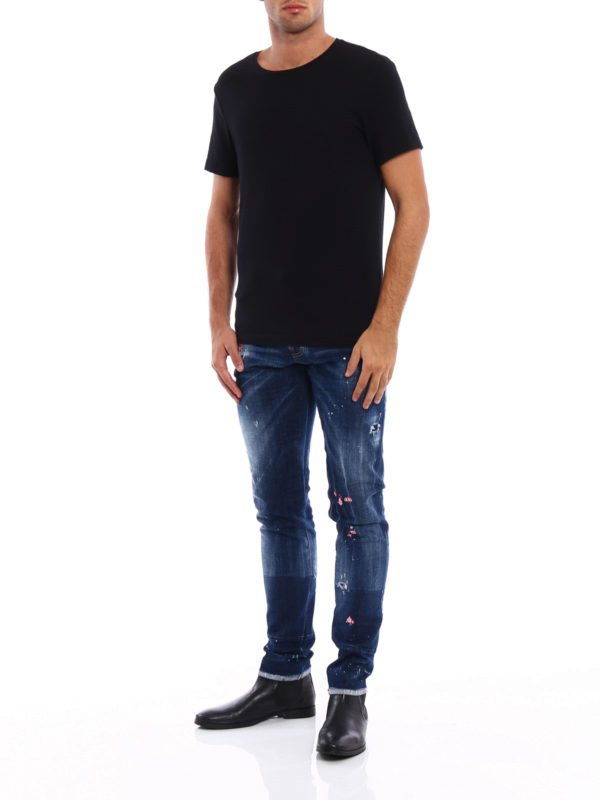 Cool Guy embroidered jeans shop online: DSQUARED2