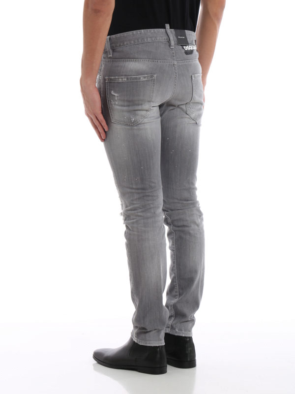 Cool Guy spotted grey jeans shop online: DSQUARED2