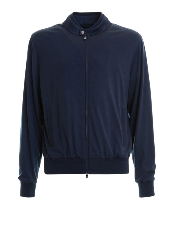 CORNELIANI: Bomberjacken - Bomberjacke - Blau