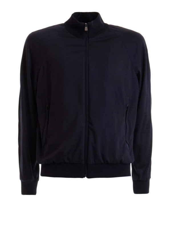 CORNELIANI: ボンバージャケット - ボンバージャケット - ブルー