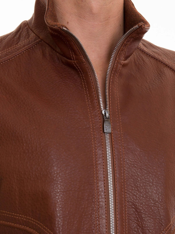 CORNELIANI buy online Soft leather bomber jacket