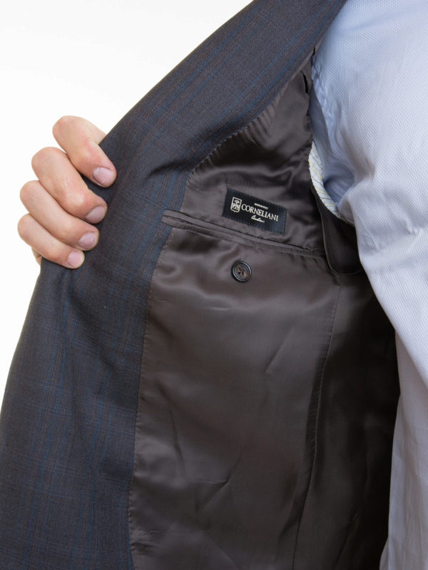 CORNELIANI buy online Two-piece check wool suit