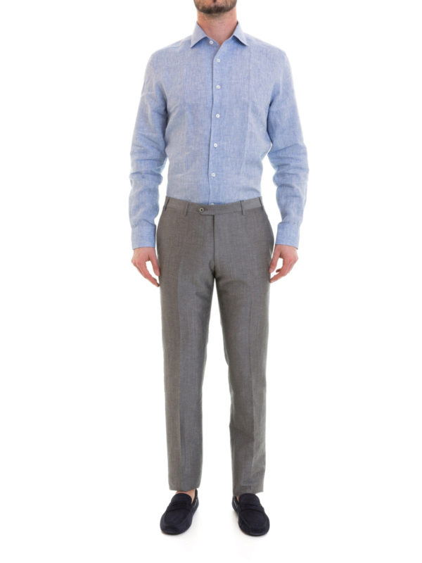 CORNELIANI: Pantalones casual online - Pantalón Casual - Gris