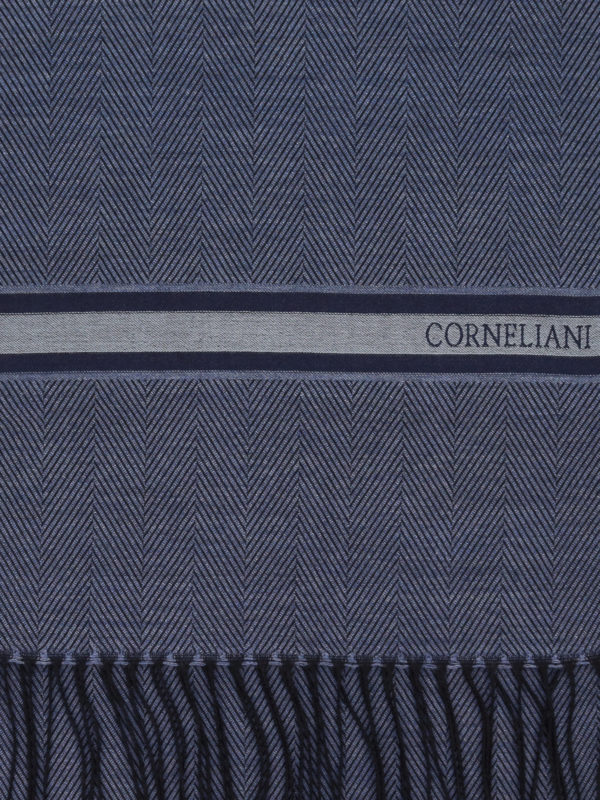 CORNELIANI: scarves online - Wool-silk blend scarf