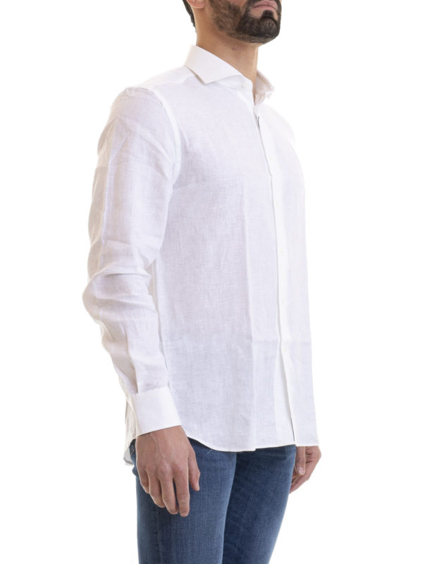 CORNELIANI: camicie online - Camicia in garza di cotone bianco
