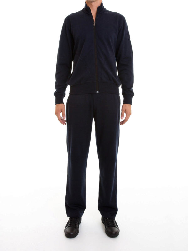 CORNELIANI: Sweatshirts & Sweaters online - Cotton blend zipped jumpsuit