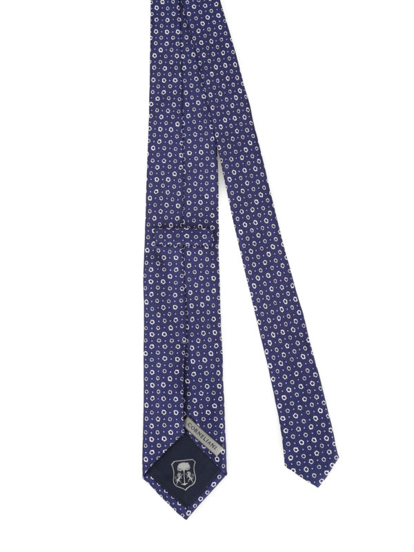 CORNELIANI: ties & bow ties online - Micro patterned silk tie