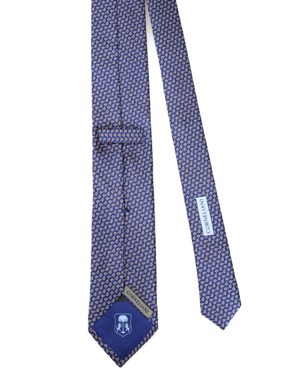 CORNELIANI: ties & bow ties online - Micro patterned silk twill tie