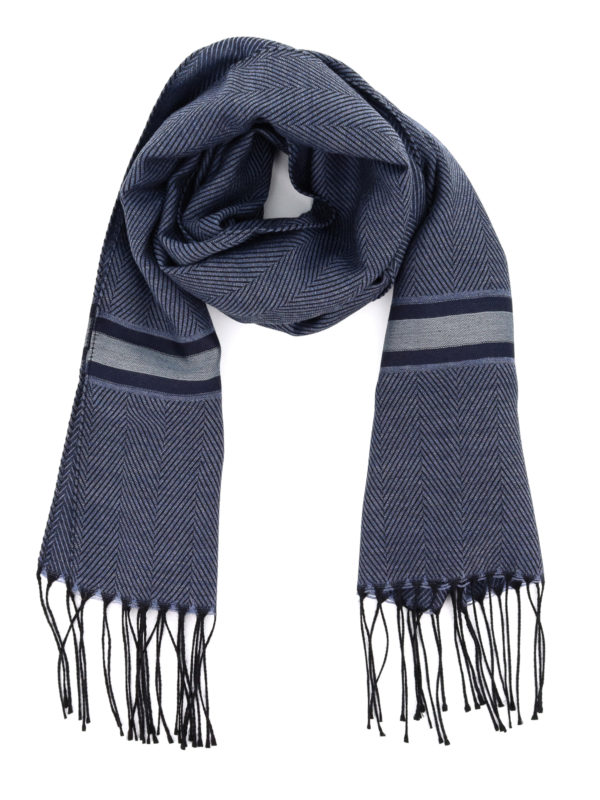 CORNELIANI: scarves - Wool-silk blend scarf