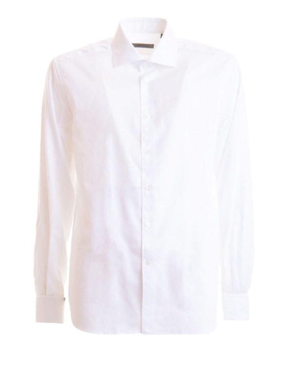 CORNELIANI: shirts - Cotton shirt with cufflinks