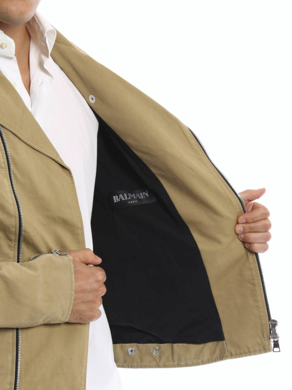 Cotton biker jacket
