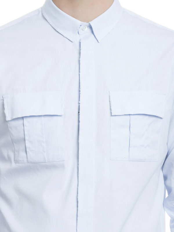 Hemd Fur Herren - Hellblau shop online: Balmain