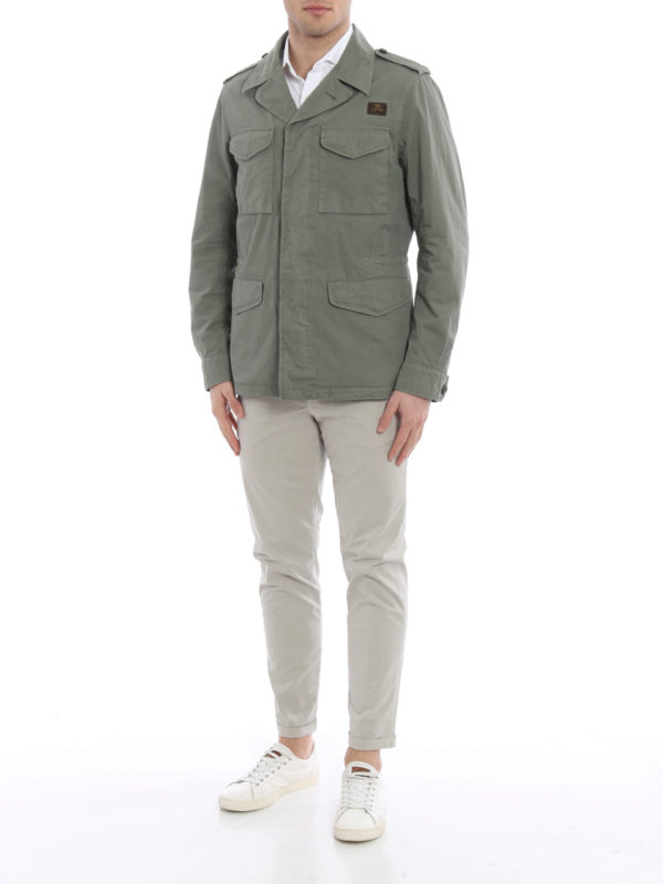 Cotton field jacket shop online: FAY