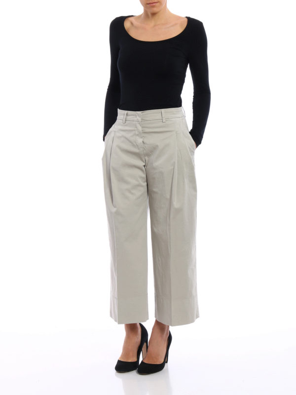 カジュアルパンツ レディース - ベージュ shop online: FAY