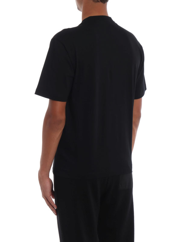 Cotton T-shirt with nylon pocket shop online: PRADA