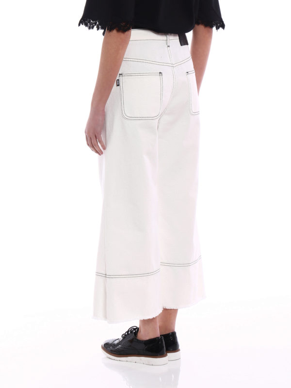 Jeans in cotone a gamba larga shop online: m.s.g.m.