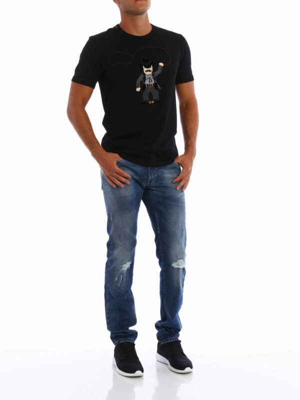 Cowboy patch T-shirt shop online: DOLCE & GABBANA