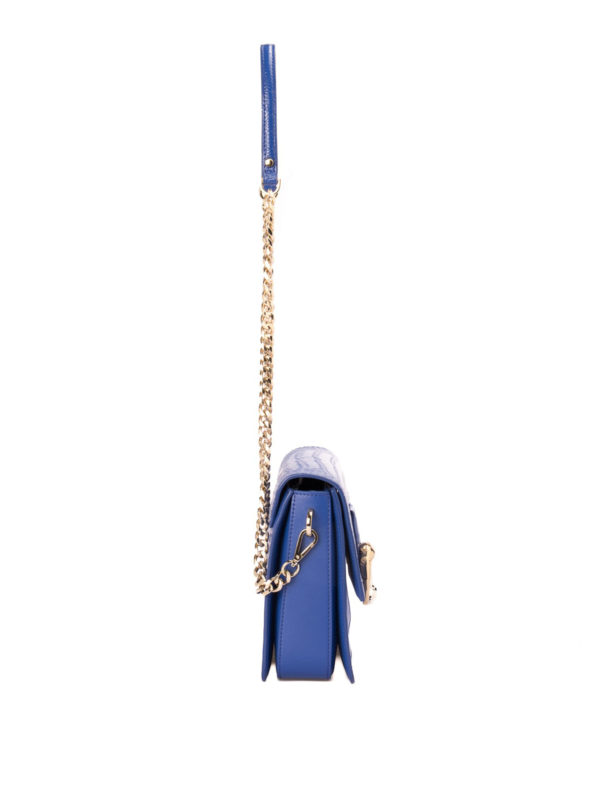 Croco effect flap detailed bag shop online: Class Roberto Cavalli