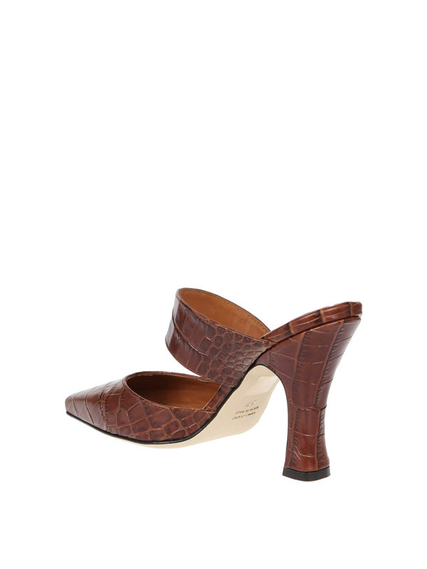 ミュール - ブラウン shop online: Paris Texas