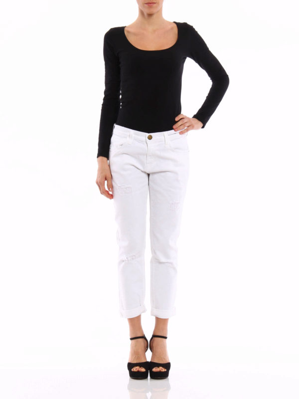 Current/Elliott: Boyfriend online - The Fling crop jeans