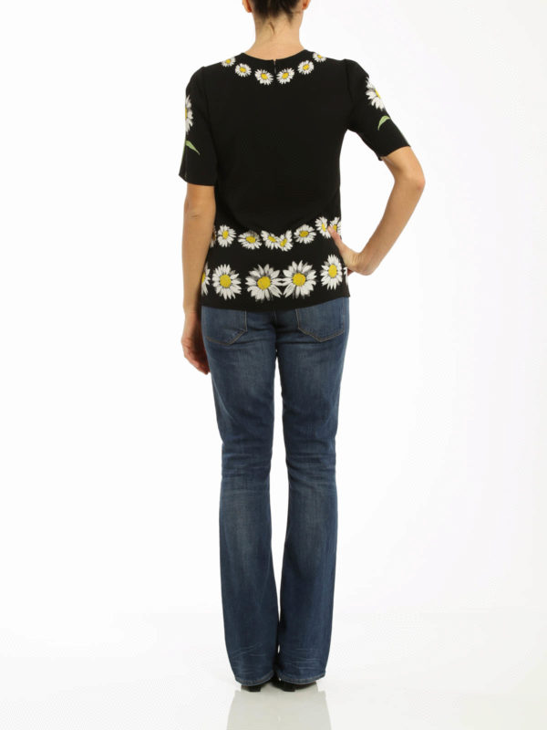 Daisy silk blouse shop online: DOLCE & GABBANA