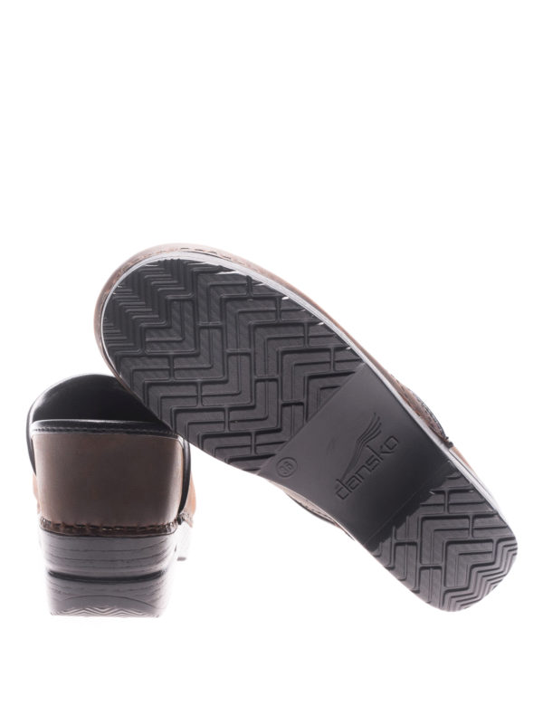 DANSKO buy online Professional brown leather clogs