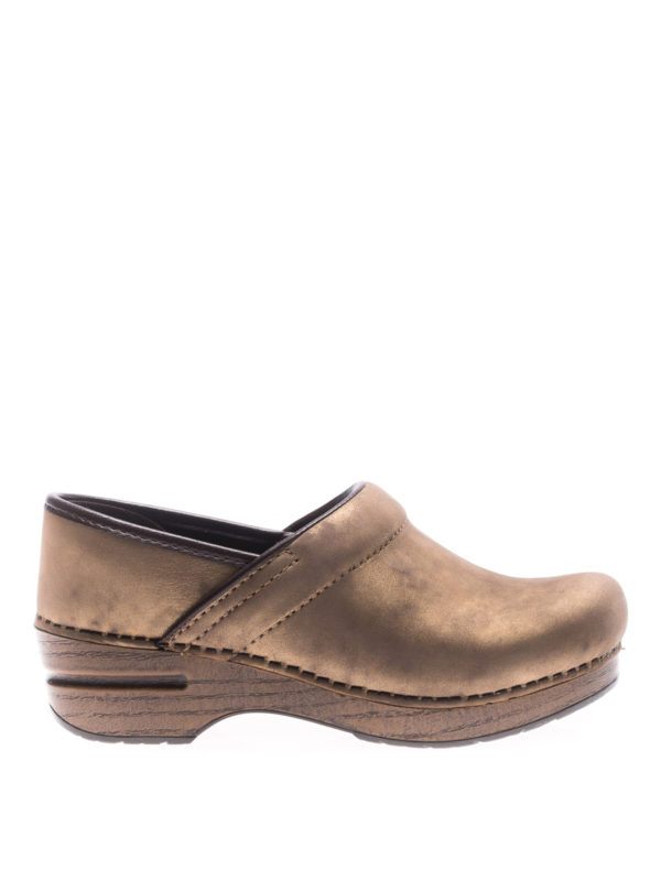 DANSKO: mules shoes - Professional bronze leather clogs