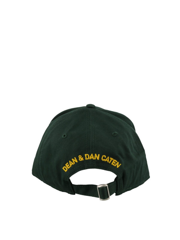 Dean & Dan green baseball cap shop online: DSQUARED2