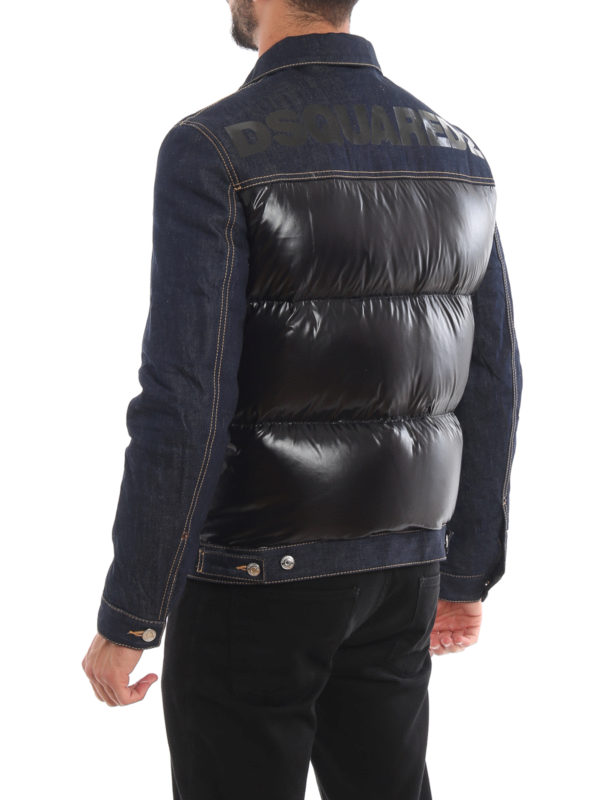 Padded jackets Dsquared2 Denim and nylon puffer jacket S74AM0943STN881961