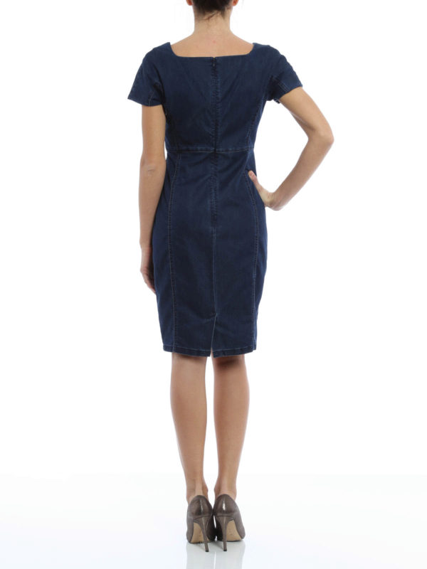 Denim sheath dress shop online: Armani Jeans