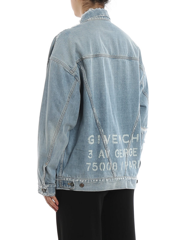 Jeansjacke - Hellblau shop online: GIVENCHY