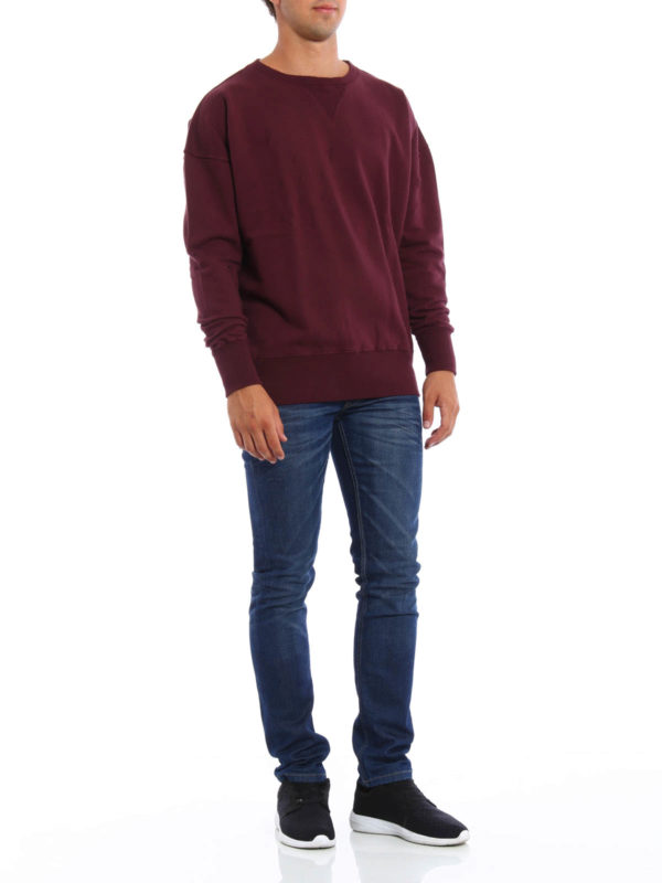 Destroyed effect sweatshirt shop online: FAITH CONNEXION