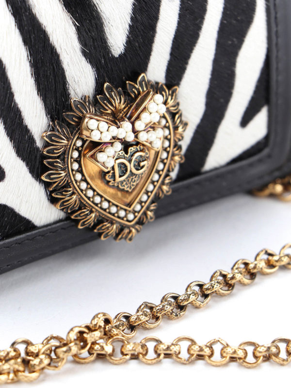 Devotion micro zebra print bag shop online: DOLCE & GABBANA