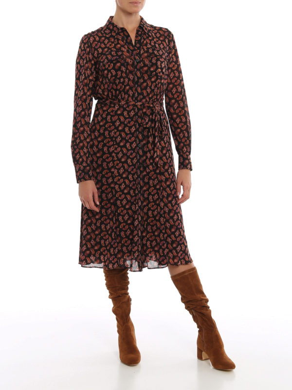 Diane von Furstenberg: knee length dresses online - Andy shirt dress