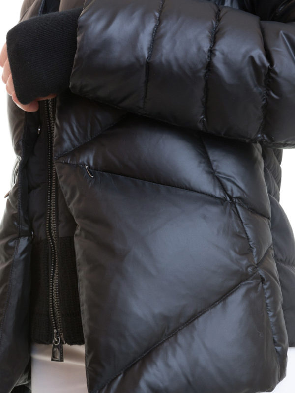 Diego M buy online Quilted puffer jacket with removable hood