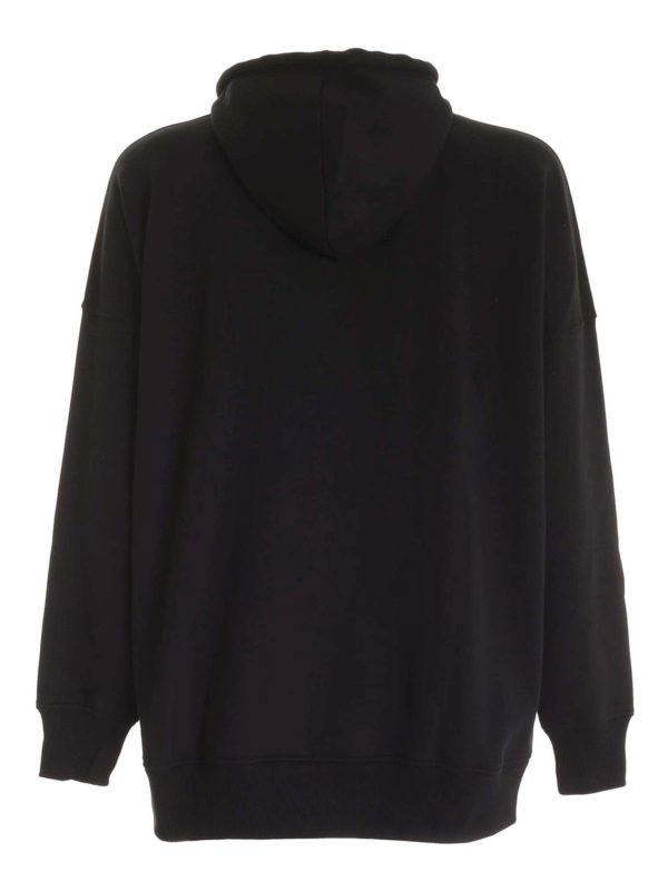 DIESEL: Felpe e maglie online - Felpa S-Oxi nera con cappuccio