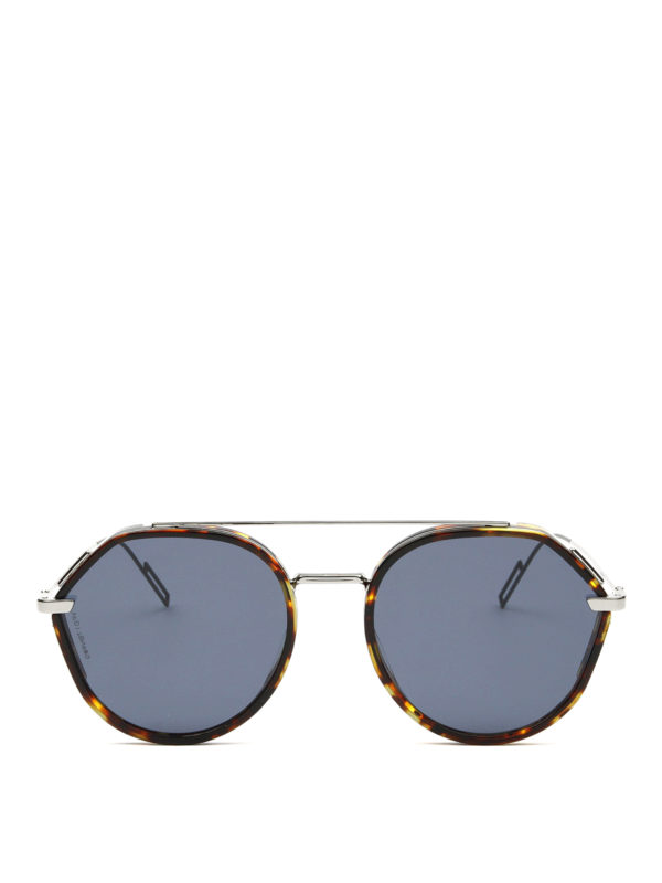 DIOR: sunglasses online - Tortoiseshell round sunglasses