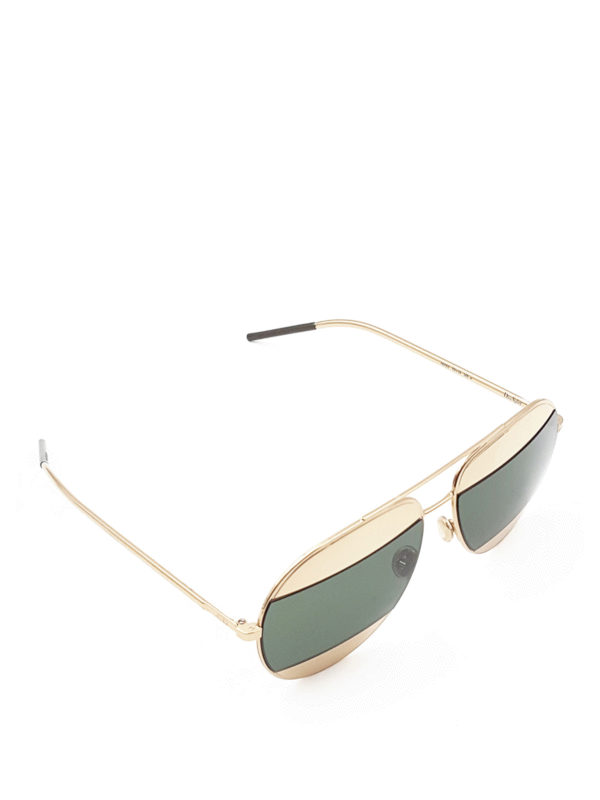 DIOR: Gafas de sol - Gafas De Sol Split - Dorado