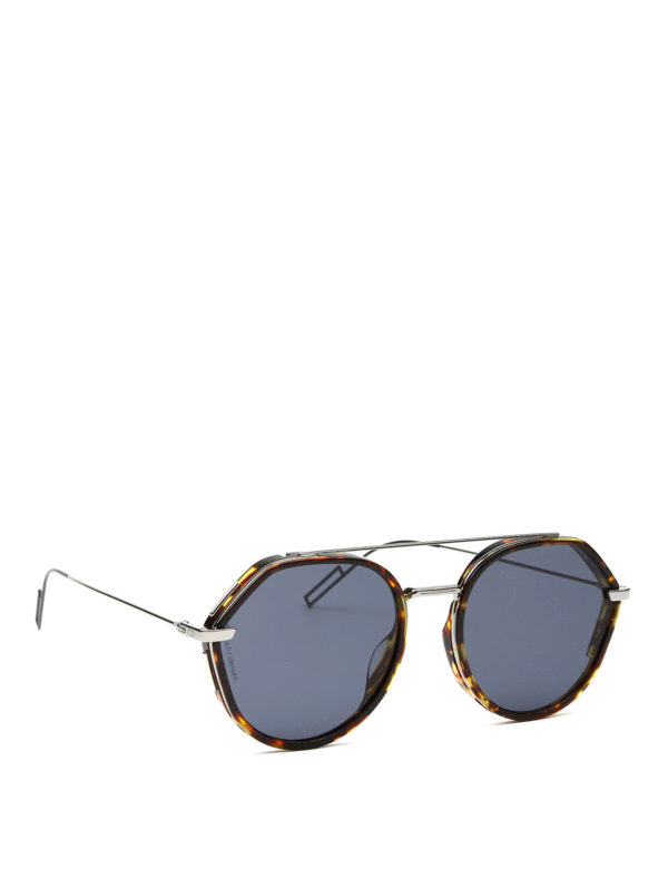 DIOR: sunglasses - Tortoiseshell round sunglasses