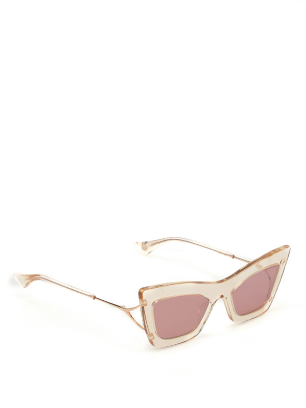 DITA: sunglasses - Erasur sheer frame sunglasses