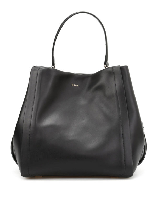 DKNY: Bucket bags - Smooth leather bucket bag