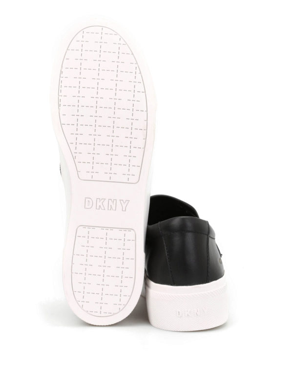 DKNY buy online Pinstripe leather slip-ons