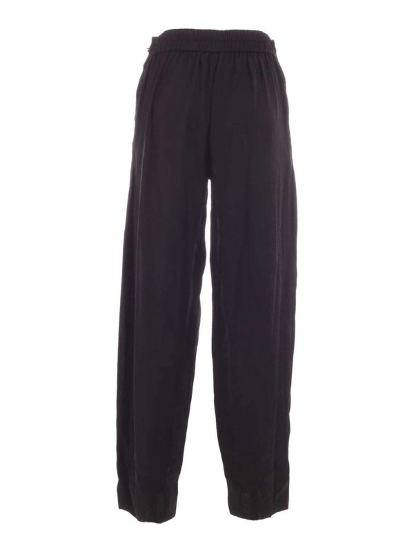 DKNY: casual trousers online - Wide leg pants in black