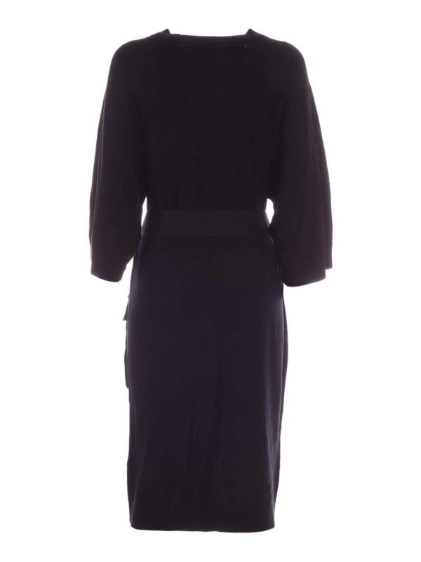 DKNY: maxi dresses online - Maxi front pockets dress in black