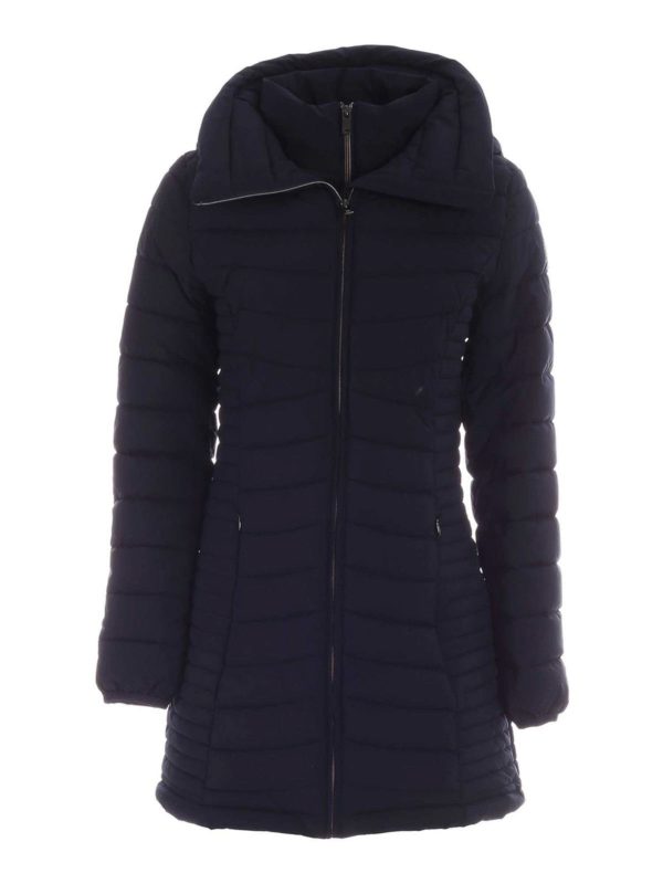 DKNY: cappotti imbottiti - Piumino con cappuccio blu