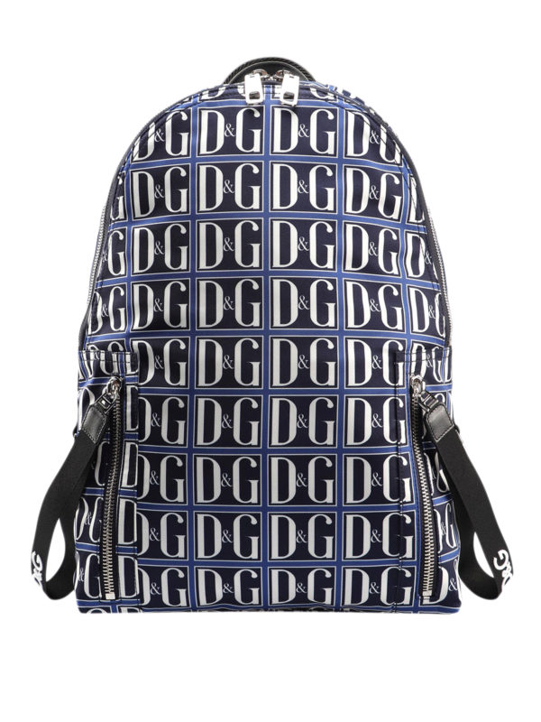 DOLCE & GABBANA: backpacks - D&G tile pattern backpack
